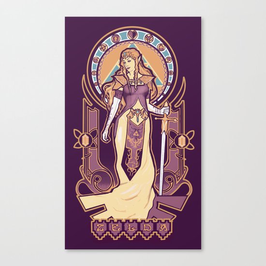Zelda Nouveau Canvas Print