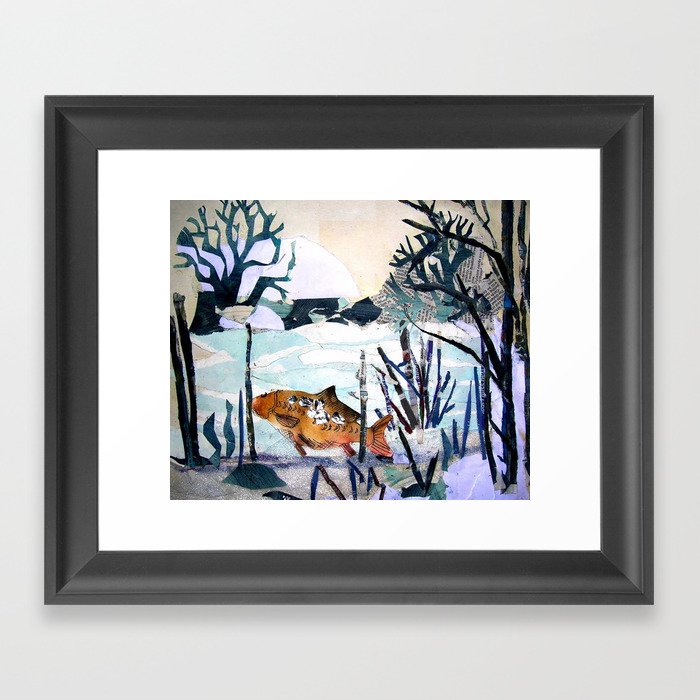Carp lake Framed Art Print