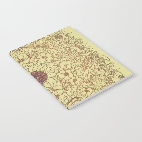 Flower circle Notebook