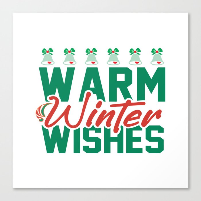 Warm Winter Wishes Canvas Print
