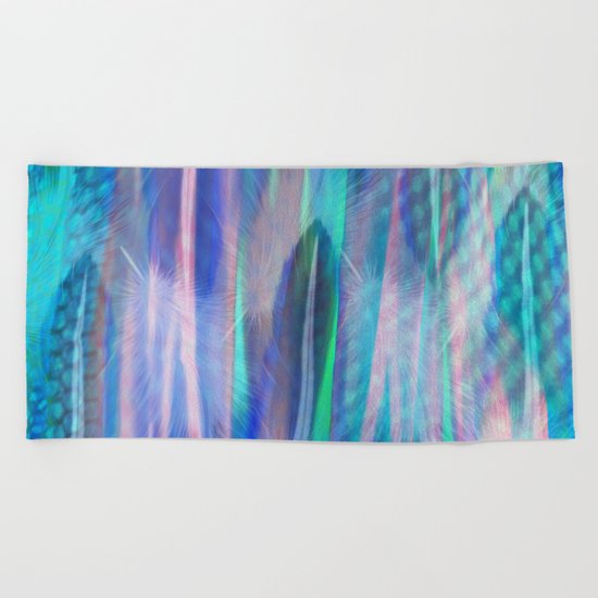 Feathers and Tulle Beach Towel