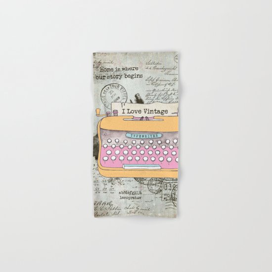 Typewriter #1 Hand & Bath Towel