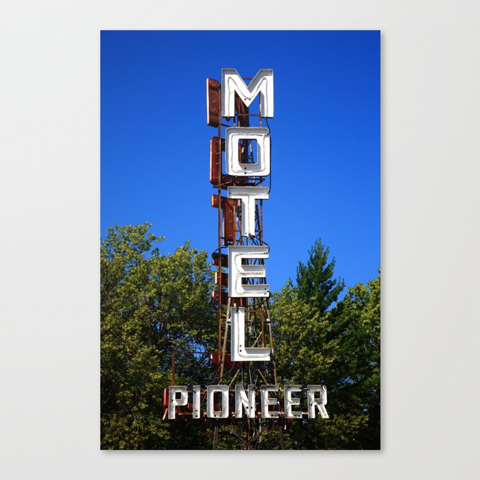 Route 66 - Pioneer Motel 2012 Canvas Print