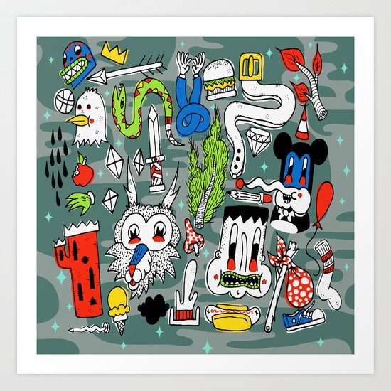 Memory Junk Art Print