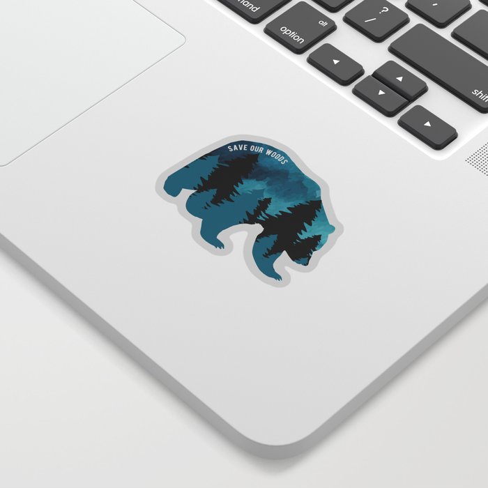 Climate Change Environmental Protection Bear Sticker