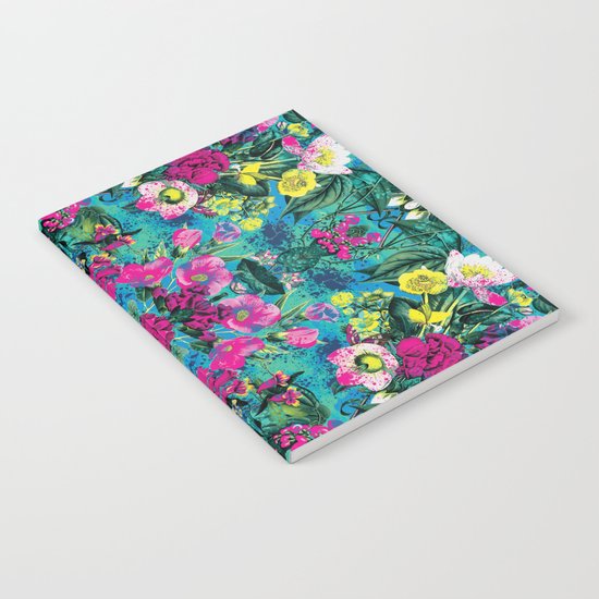 Neon Floral Notebook