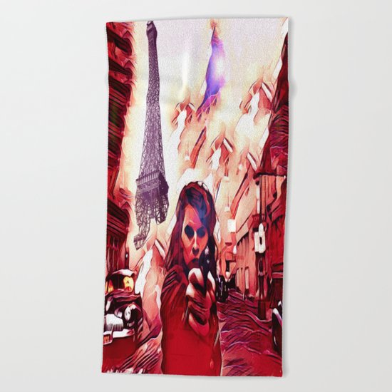 Fire Fight Beach Towel