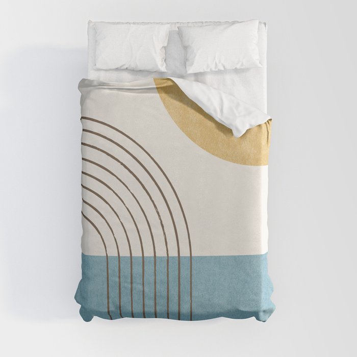 Sunny ocean Duvet Cover