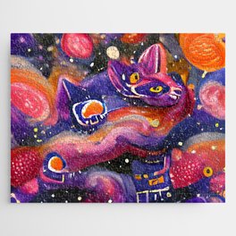 cat caught in star explosion Jigsaw Puzzle
