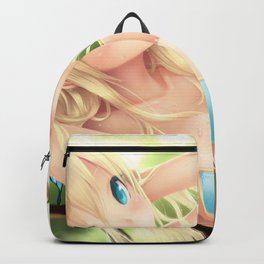 Beautiful Blonde Hentai Girl In Blue Bikini Ultra HD Backpack