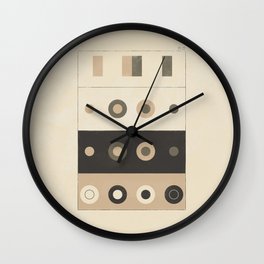 Plate II Achromatic constant (vintage re-make of the original illustration from 1885) Wall Clock