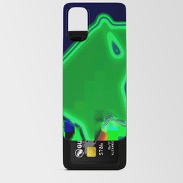Proffer Ruminatively 3d cubes gradient, many dots, atomic, extruded, colorful dots, unclear and windy lime and navy shapes hovering over  slope Android Card Case