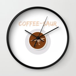 COFFEE SAUR Wall Clock