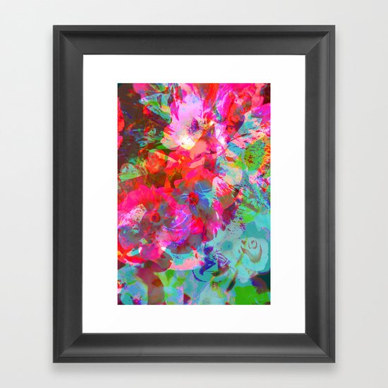 NEON GARDEN Framed Art Print