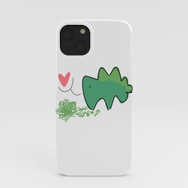 stegosaur-love iPhone Case