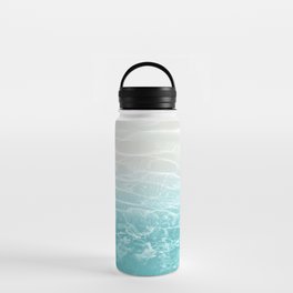 Soft Blue Gray Ocean Dream #1 #water #decor #art #society6 Water Bottle