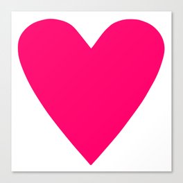 Big Pink Heart Canvas Print