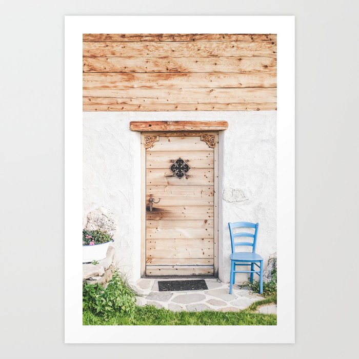 Dolomites IV [ South Tyrol, Italy ] Countryside House Farmer Door⎪Colorful travel photography Poster Art Print