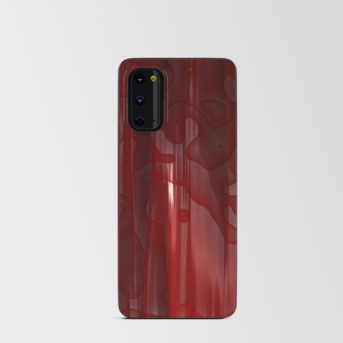 Shiny Red Android Card Case
