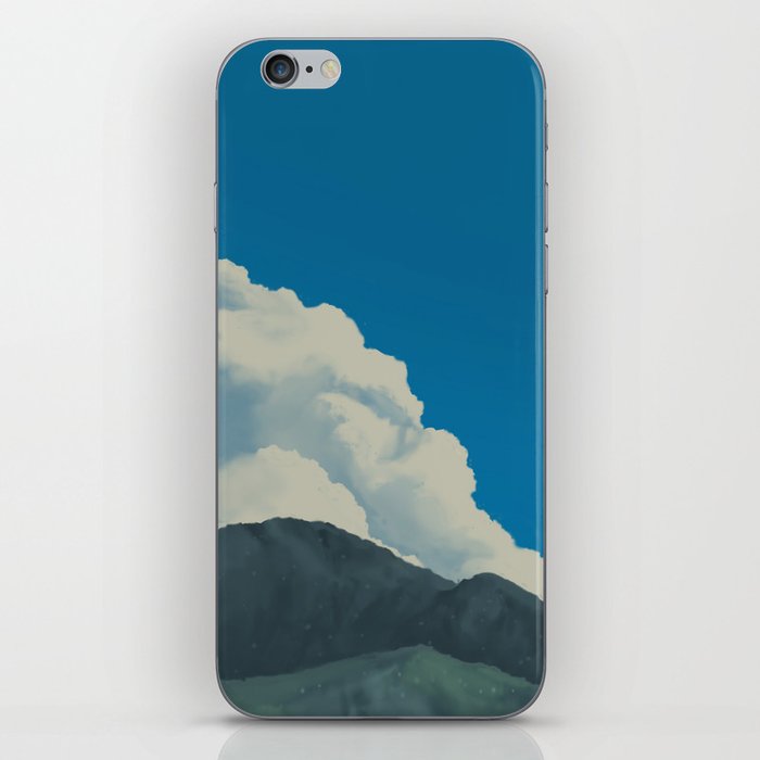 Puffy Anime-style Clouds iPhone Skin