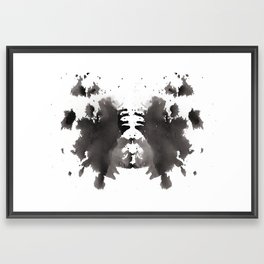 Rorschach test 1 Framed Art Print