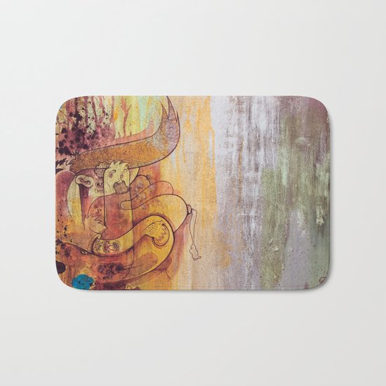 Enchanted Bunny Beats The Burst Bath Mat