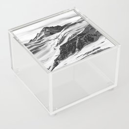 Jungfraujoch Black and White Acrylic Box