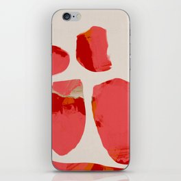 minimal abstract pink shapes iPhone Skin