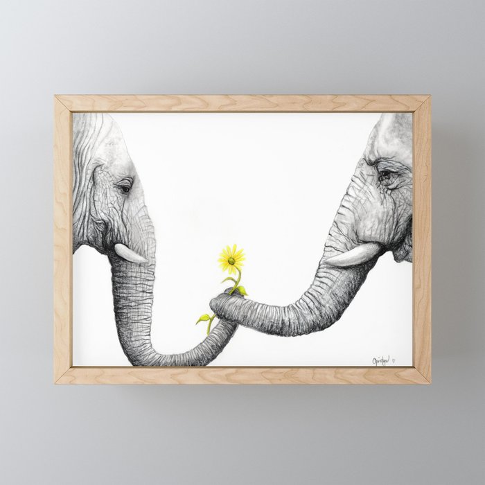 "Up Close You Are More Wrinkly Than I Remembered" Framed Mini Art Print