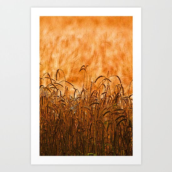 Golden Brown (Texture Like Sun) Art Print