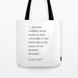 12  | Audre Lorde |Audre Lorde Quotes | 200621 | Black Excellence Tote Bag