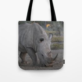 White Rhino Tote Bag
