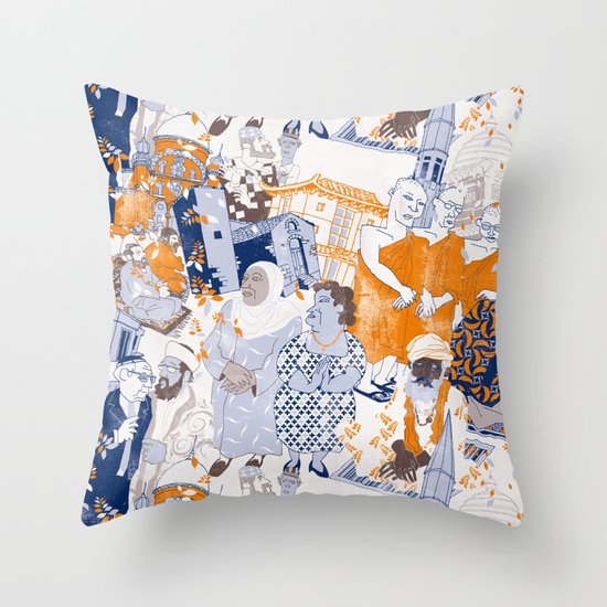 THE SACRED CITY Throw Pillow