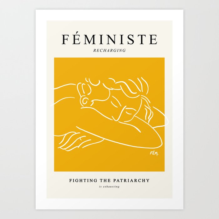 FEMINIST RECHARGING III — Matisse Exhibition Poster — Feminist Art — Art Print