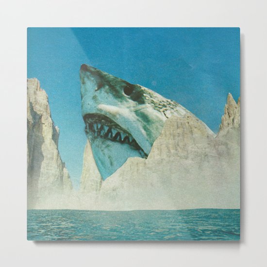 Squali a incastro Metal Print