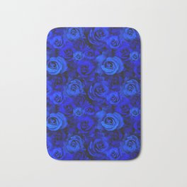 Blue Roses Bath Mat | Blue, Somethingblue, Flowers, Garden, Rosebush, Classicblue, Sapphire, Graphicdesign, Wedding, Rose 
