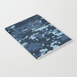 Personalized L Letter on Blue Military Camouflage Air Force Design, Veterans Day Gift / Valentine Gift / Military Anniversary Gift / Army Birthday Gift iPhone Case Notebook