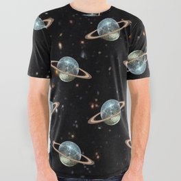 Saturn Disco II All Over Graphic Tee