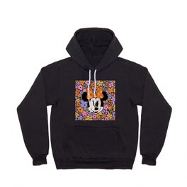 "Minnie Mouse and Colorful Flowers Dark" by Hanna Kastl-Lungberg Hoody