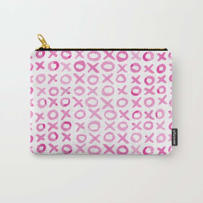Xoxo valentine's day - pink Carry-All Pouch