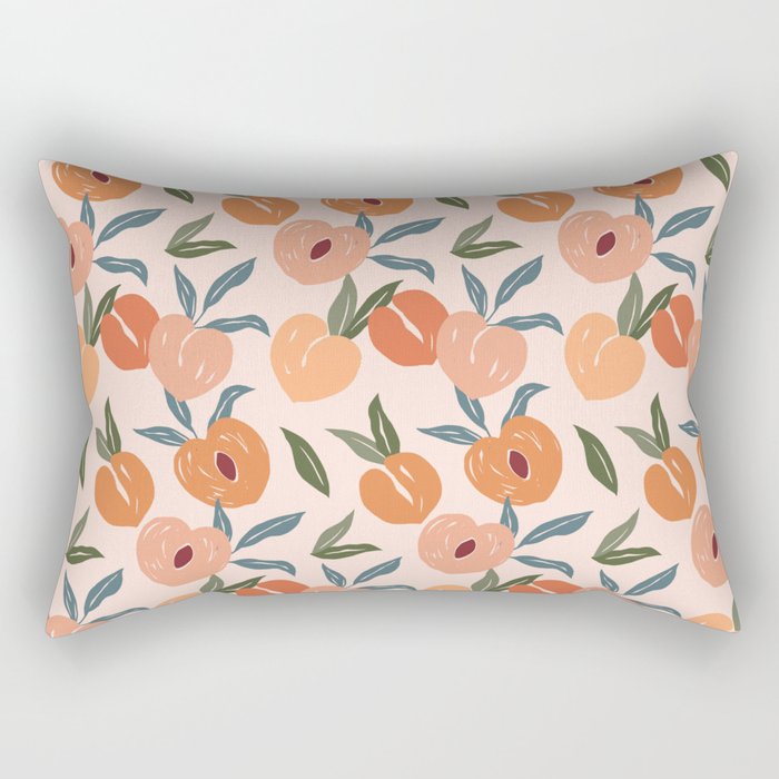 Peach Grove Rectangular Pillow