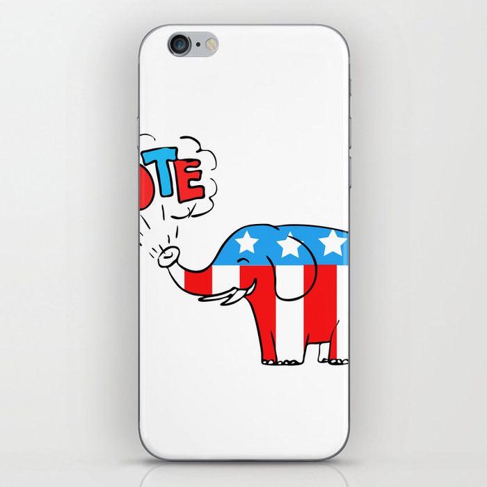 American Elephant Vote Drawing iPhone Skin