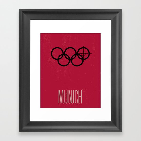 Minimal Poster - Munich Framed Art Print