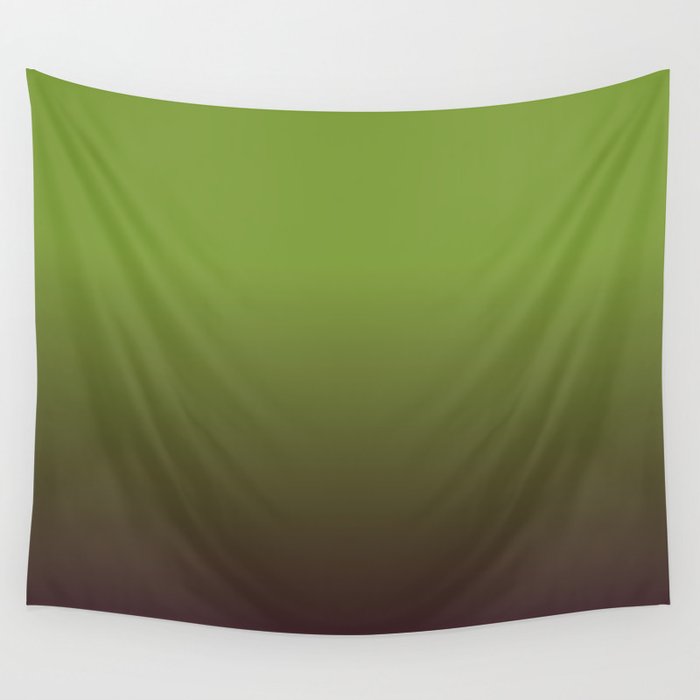 OMBRE GREEN & CHOCOLATE  Wall Tapestry