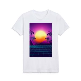 Tranquil Sunset Vaporwave Aesthetic Kids T Shirt