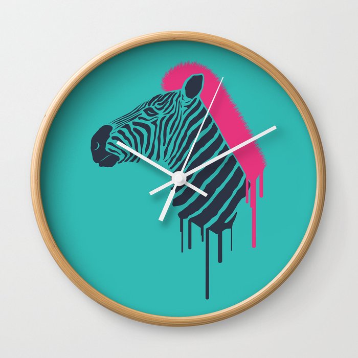 Zebra's Not Dead II Wall Clock
