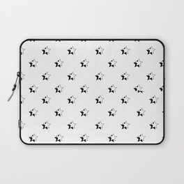 black and white star pattern Laptop Sleeve