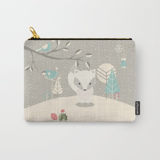 Christmas baby fox 07 Carry-All Pouch