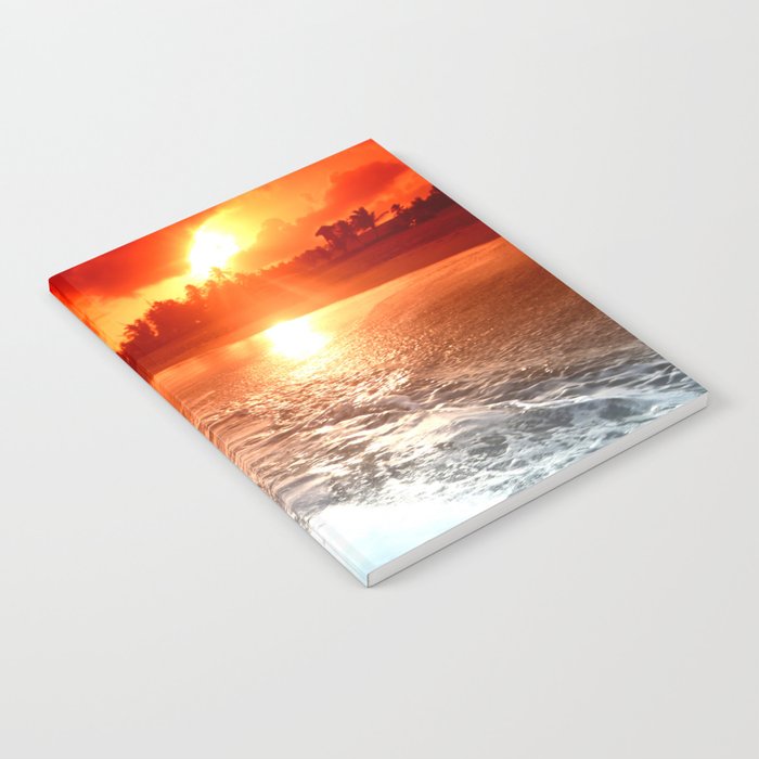 Ocean Waves Sunrise Notebook