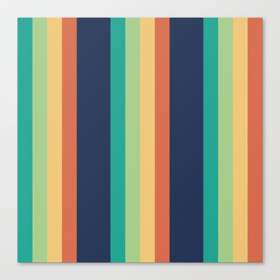 Happy Stripes Canvas Print